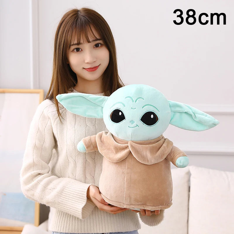 Disney Star Wars Anime Yoda Plush Grogu Mandalorian Figure Yoda Baby Peluche Dolls Stuffed Cartoon Yoda Model Kid Toy Gifts