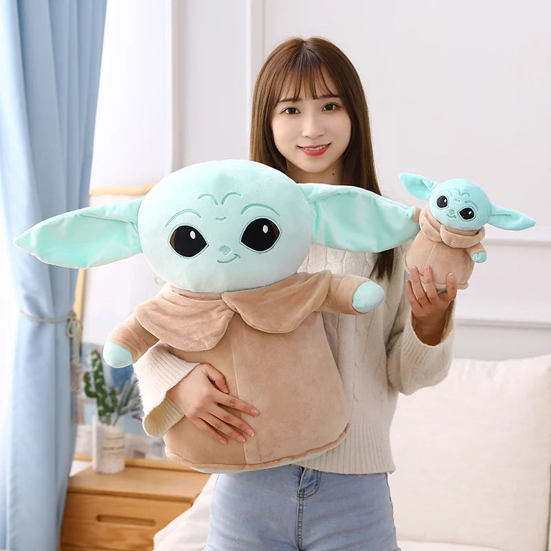 Disney Star Wars Anime Yoda Plush Grogu Mandalorian Figure Yoda Baby Peluche Dolls Stuffed Cartoon Yoda Model Kid Toy Gifts