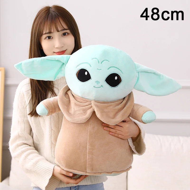 Disney Star Wars Anime Yoda Plush Grogu Mandalorian Figure Yoda Baby Peluche Dolls Stuffed Cartoon Yoda Model Kid Toy Gifts