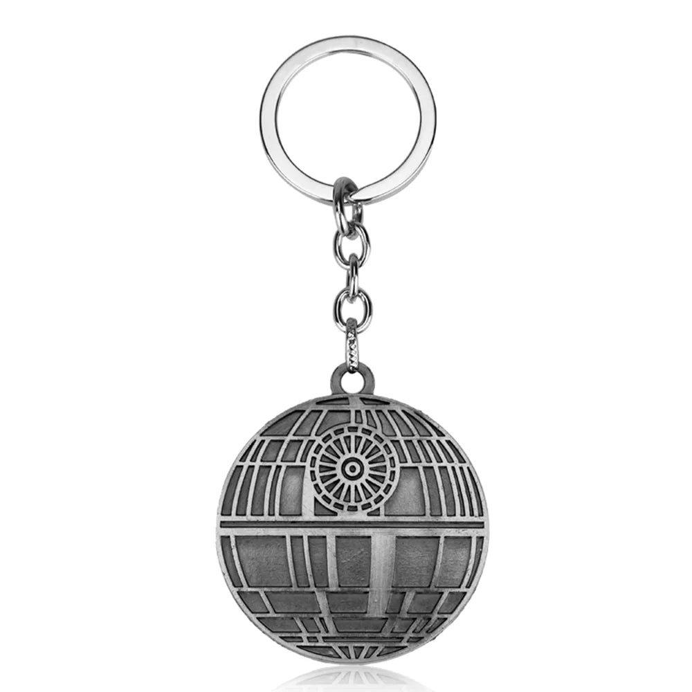 Disney Star Wars Keychain Luxury Silver Color Millennium Falcon Darth Vader Helmet Metal Pendant Key Holder Fashion Accessories