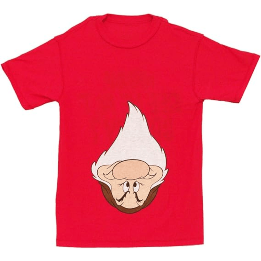 Disney Wanna See Me Act Grumpy Adult Flip Red T-Shirt