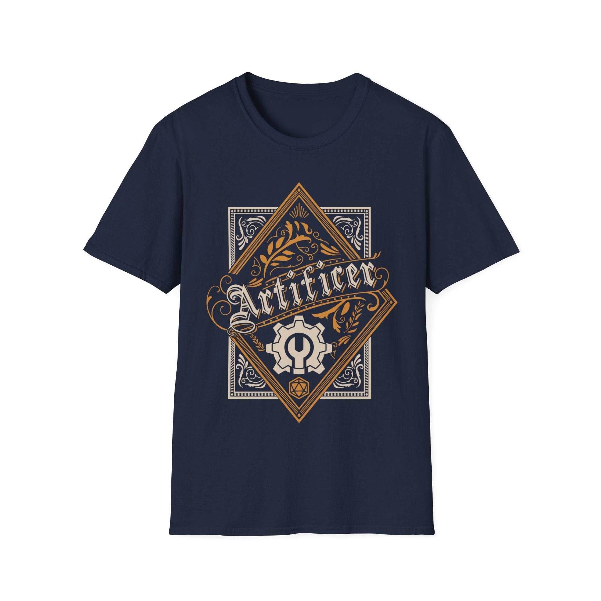 DnD Artificer Large Crest T-Shirt - Navy / S