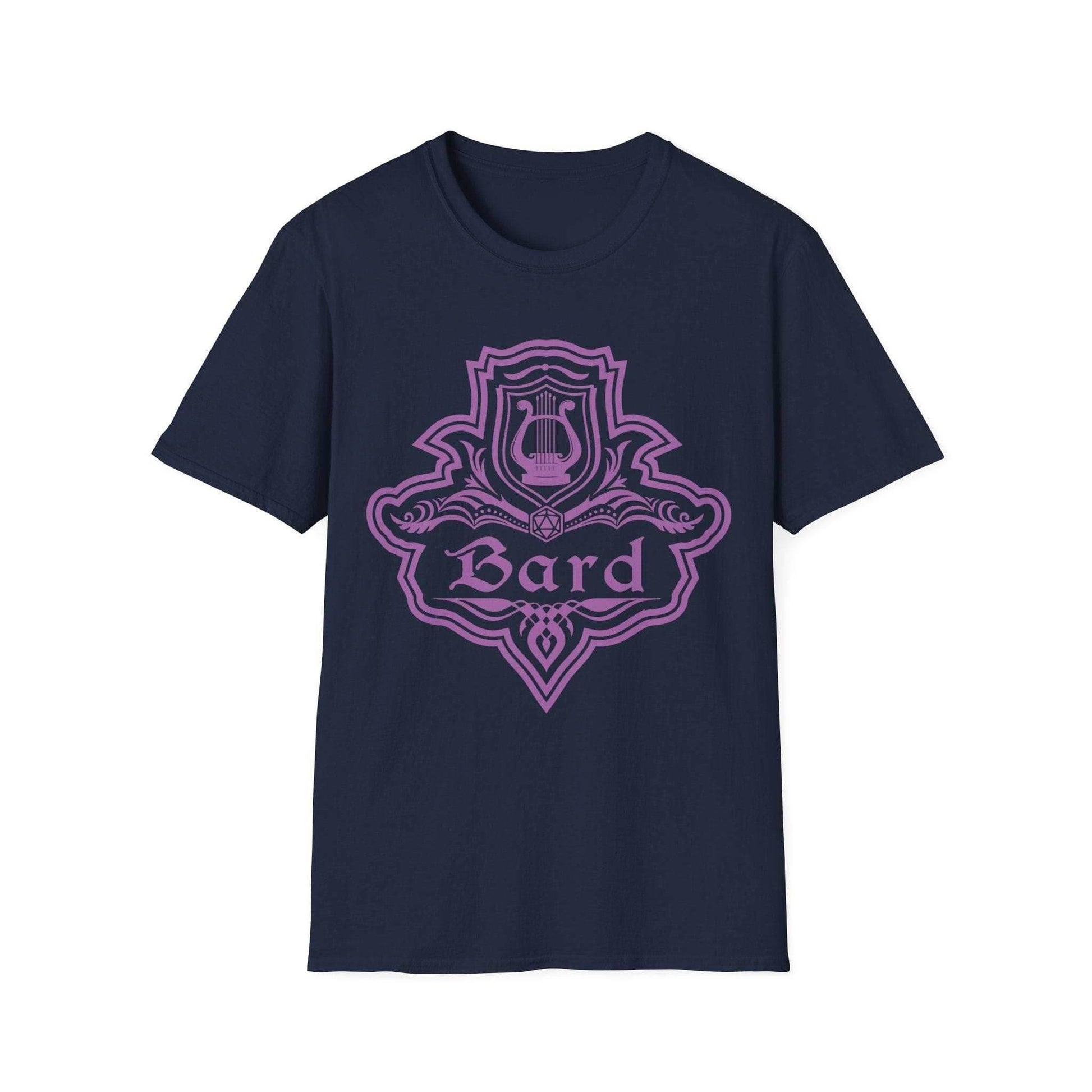 DnD Bard Class Emblem T-Shirt - Navy / S