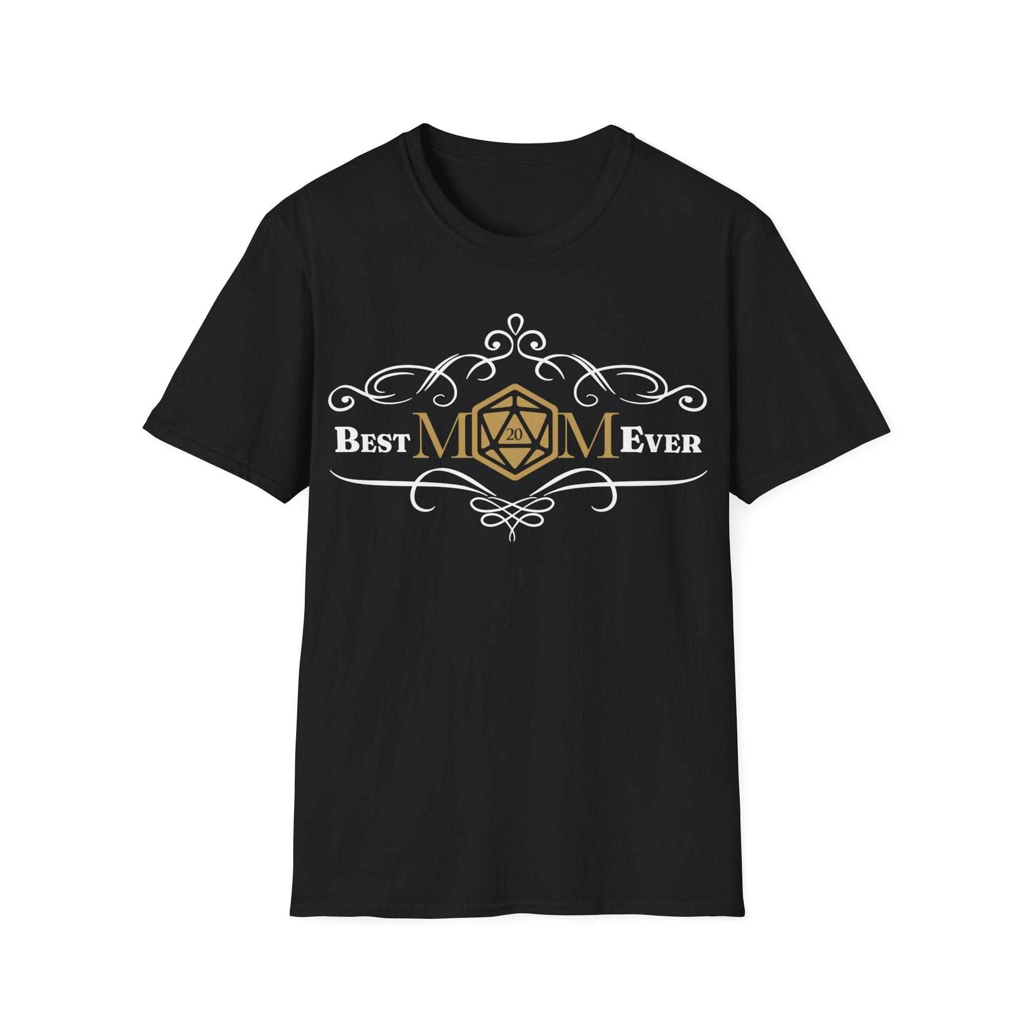 DnD Best Mom Ever T-Shirt - Black / S