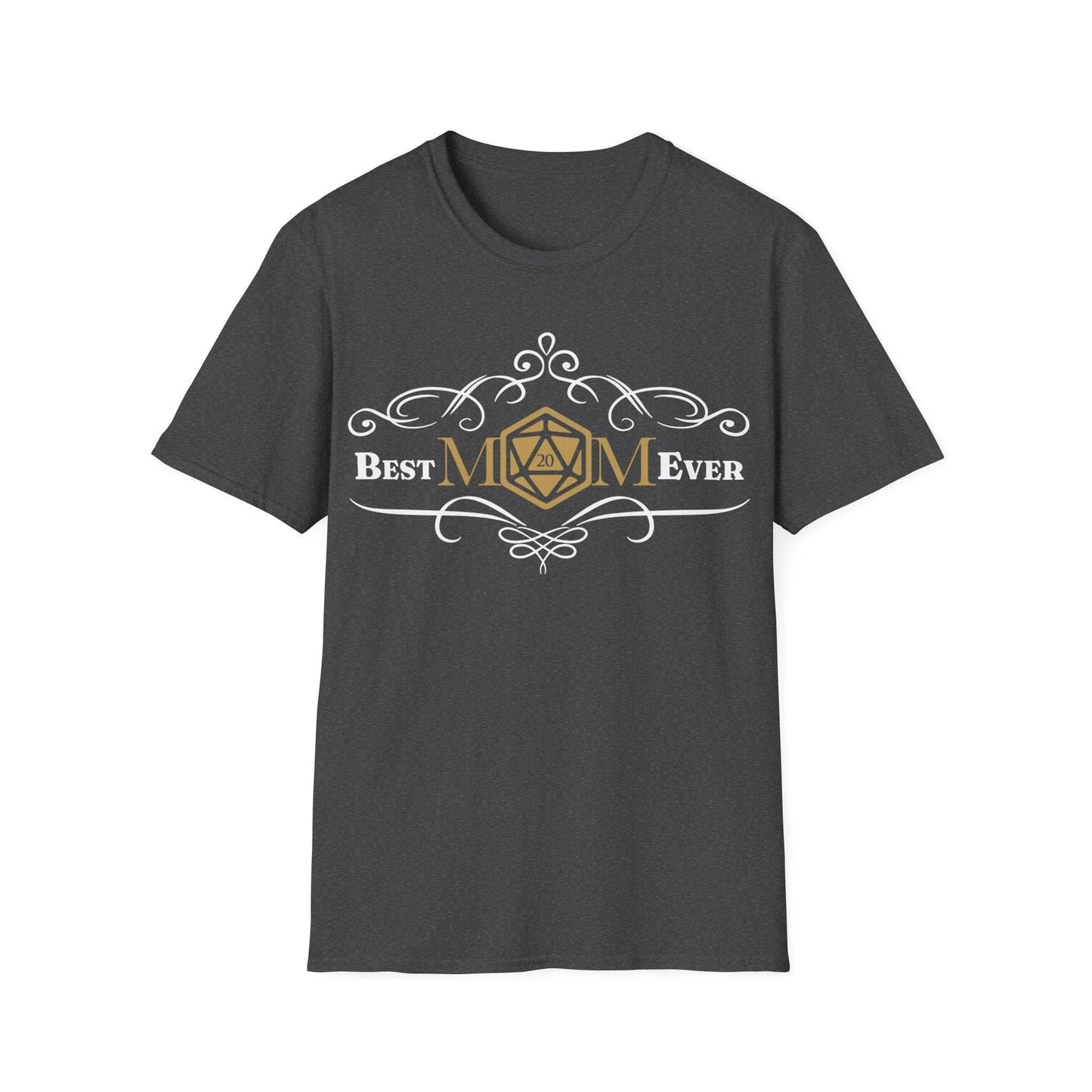 DnD Best Mom Ever T-Shirt - Dark Heather / S