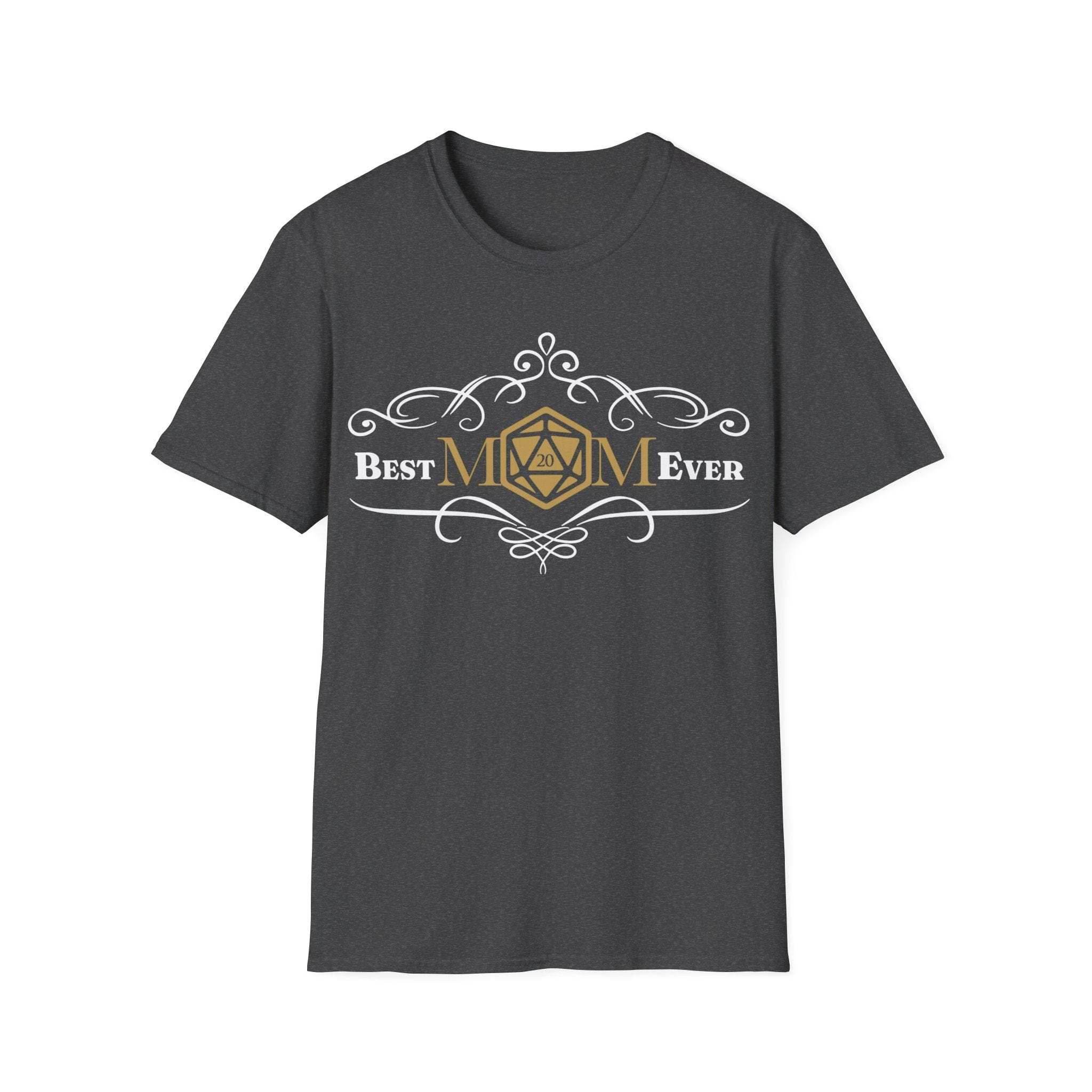 DnD Best Mom Ever T-Shirt - Dark Heather / S