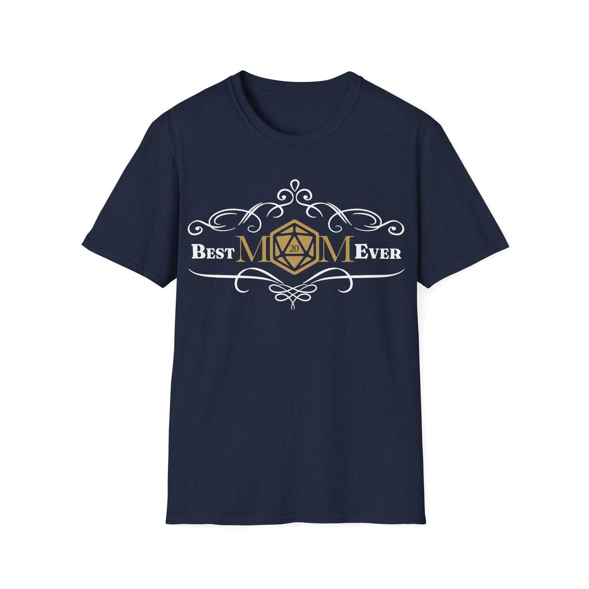 DnD Best Mom Ever T-Shirt - Navy / S