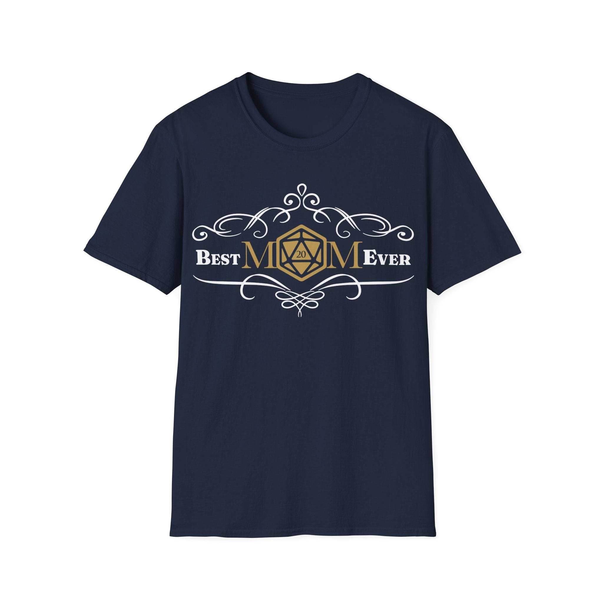 DnD Best Mom Ever T-Shirt - Navy / S