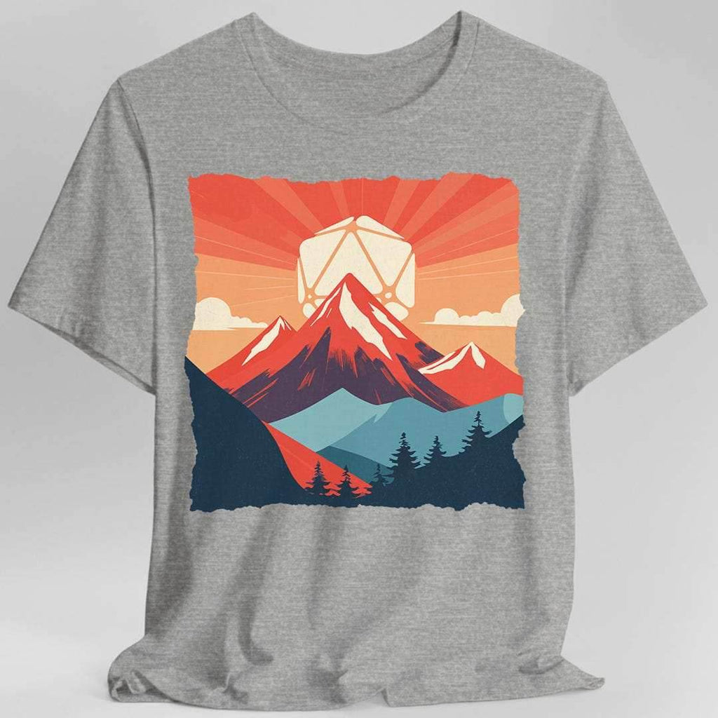 DnD D20 Landscape T-shirt - Sport Grey / S