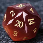 DND Dice - Crimson Glass Gem Polyhedron RPG Dice Set