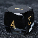 Bear Dice DND Multi-Sided Engraved Glass Gemstone Dice Set