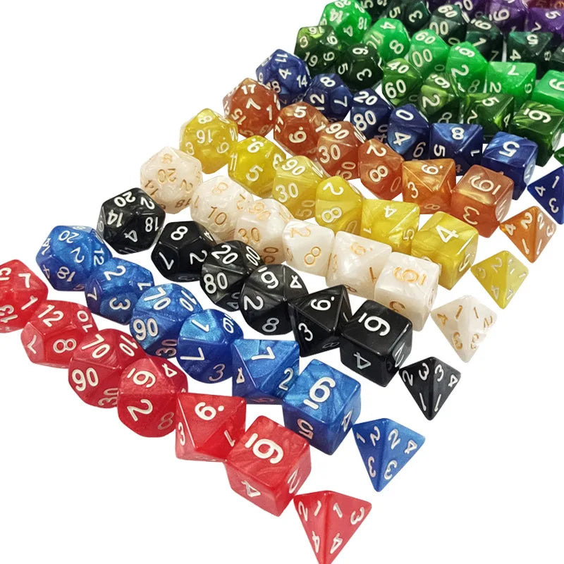 DND Dice Sets 20 X 7 Polyhedral Dice (140pcs) with a Large Drawstring Bag Great for Dungeons and Dragons Role Playing Table Game