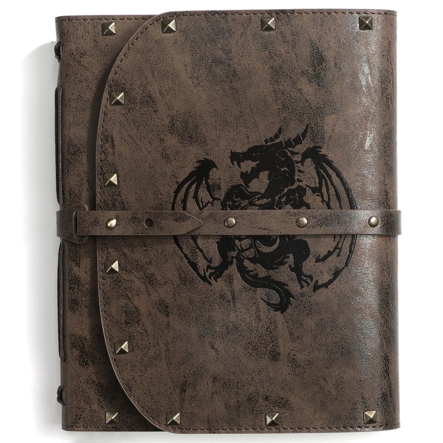 DND Dragon Notebook for Dungeons & Dragons/D&D, Great RPG Accessory Nerdy Gift for DMs and Players, 288 Page A5 Leather Notepad