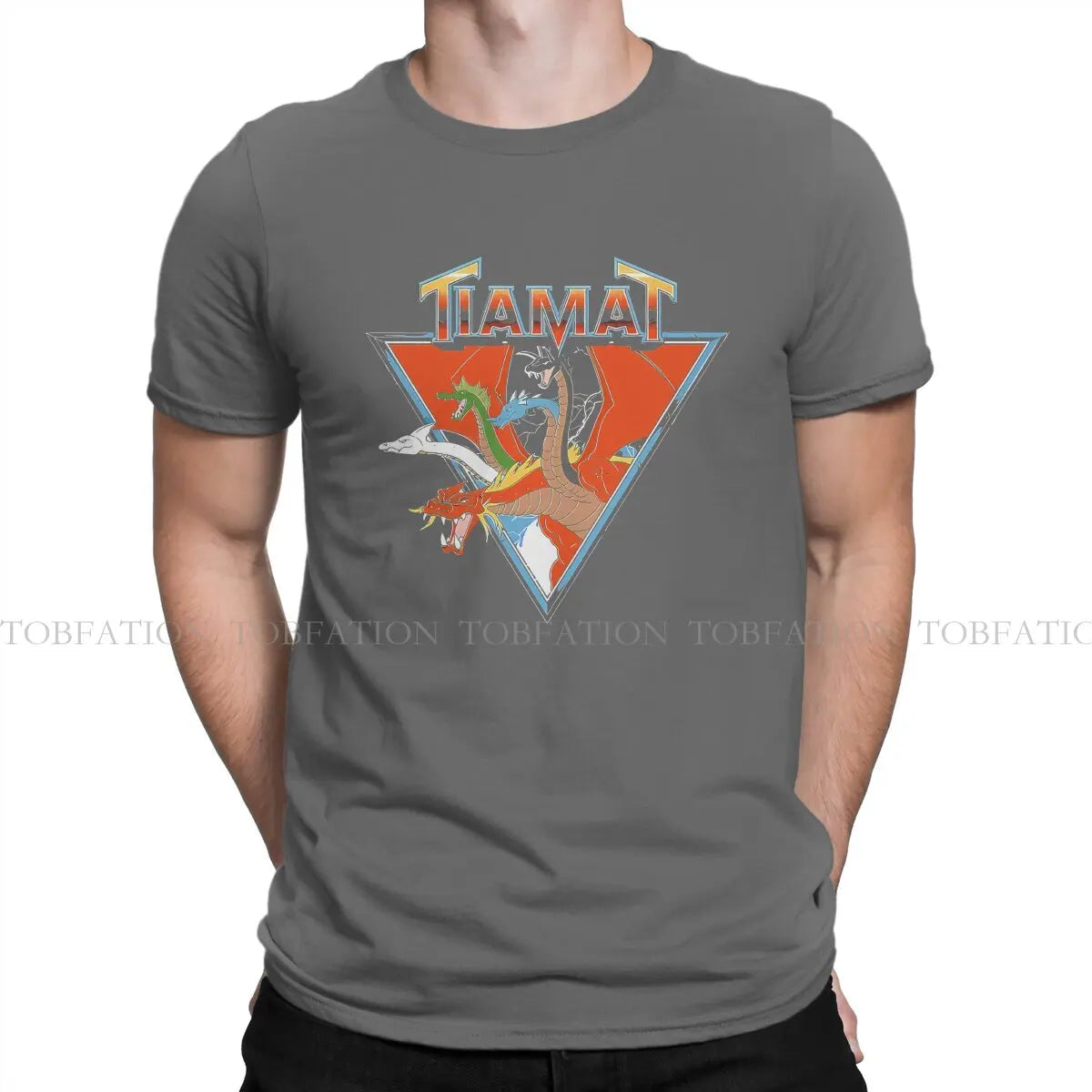 DnD Game Men's TShirt Tiamat Distinctive T Shirt 100% Cotton Original Sweatshirts New Trend