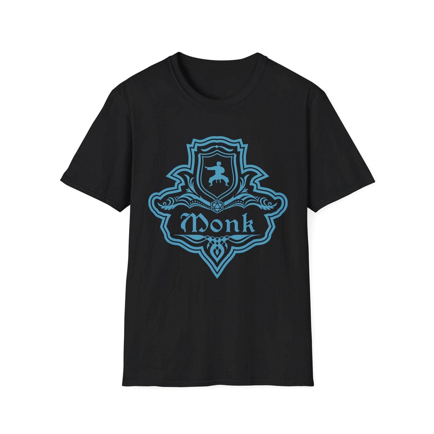 DnD Monk Class Emblem T-Shirt - Black / S