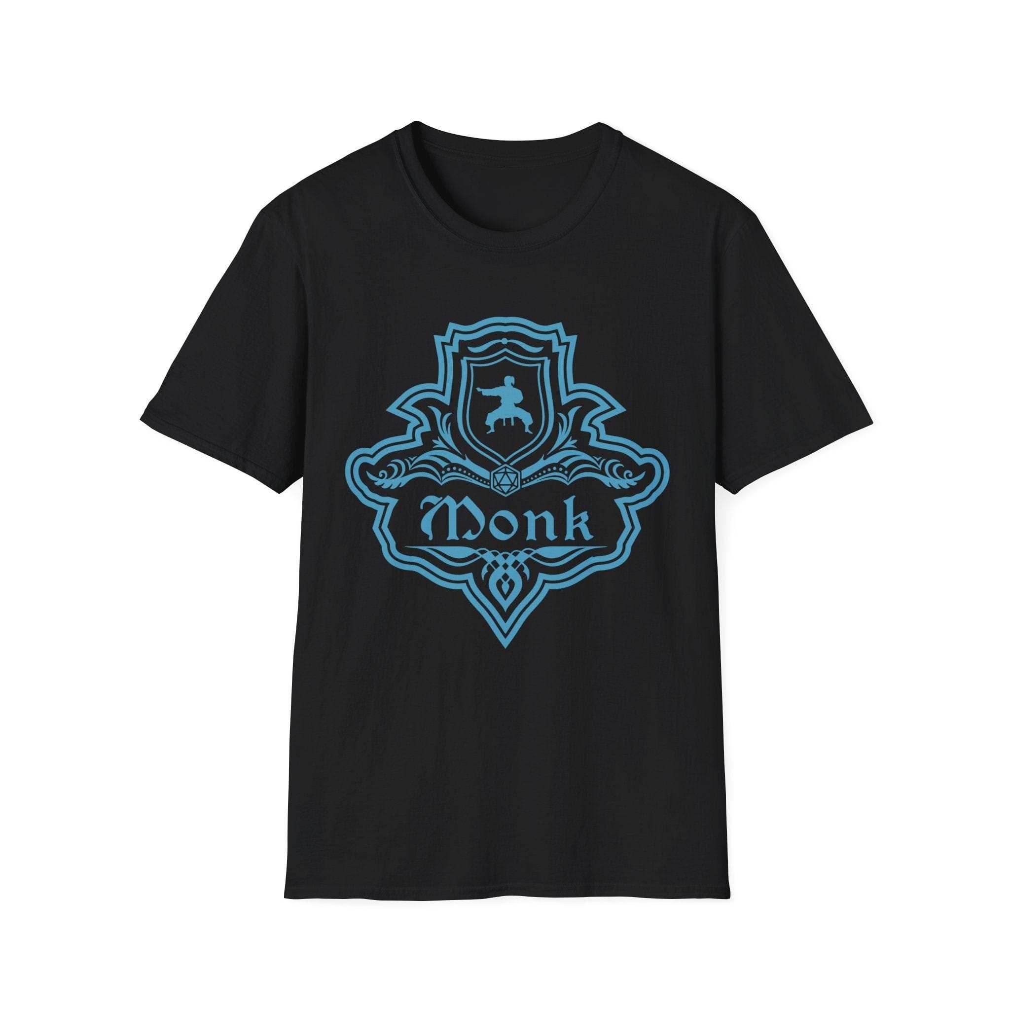 DnD Monk Class Emblem T-Shirt - Black / S