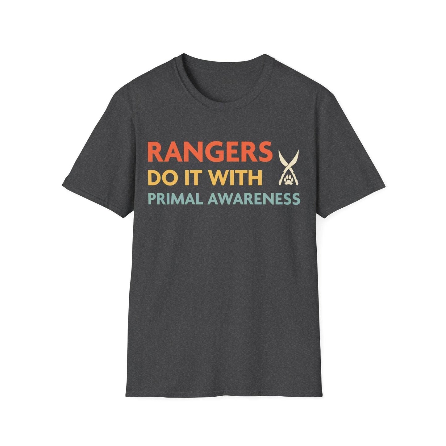 DnD Rangers Do It With Primal Awareness Shirt - Dark Heather / S