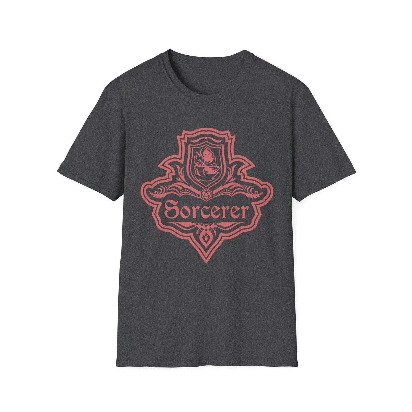 DnD Sorcerer Class Emblem T-Shirt - Dark Heather / S