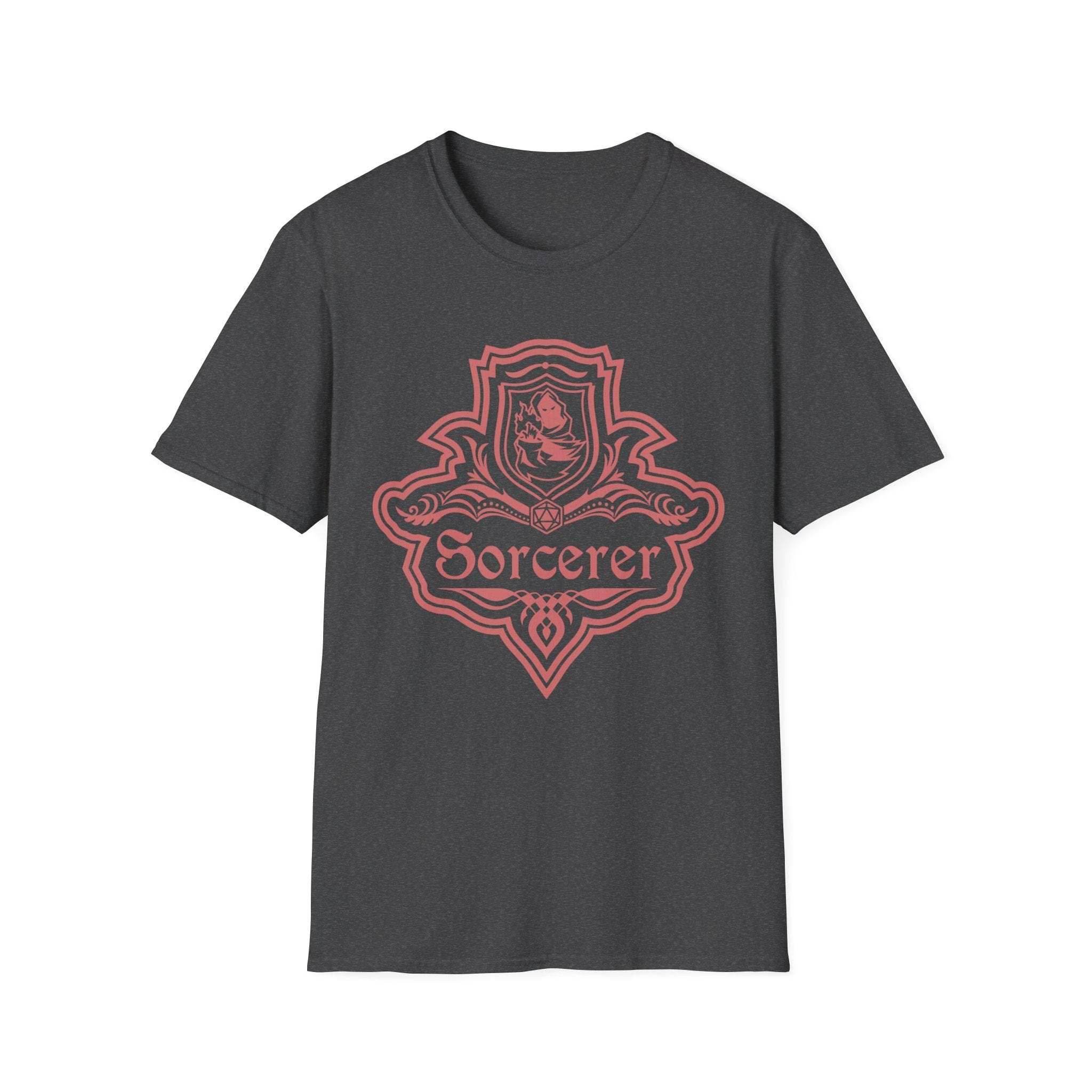 DnD Sorcerer Class Emblem T-Shirt - Dark Heather / S