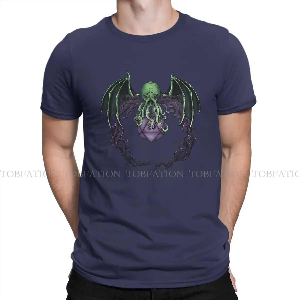 DnD Warlock Symbol Man's TShirt DnD Game O Neck Short Sleeve 100% Cotton T Shirt Humor High Quality Gift Idea