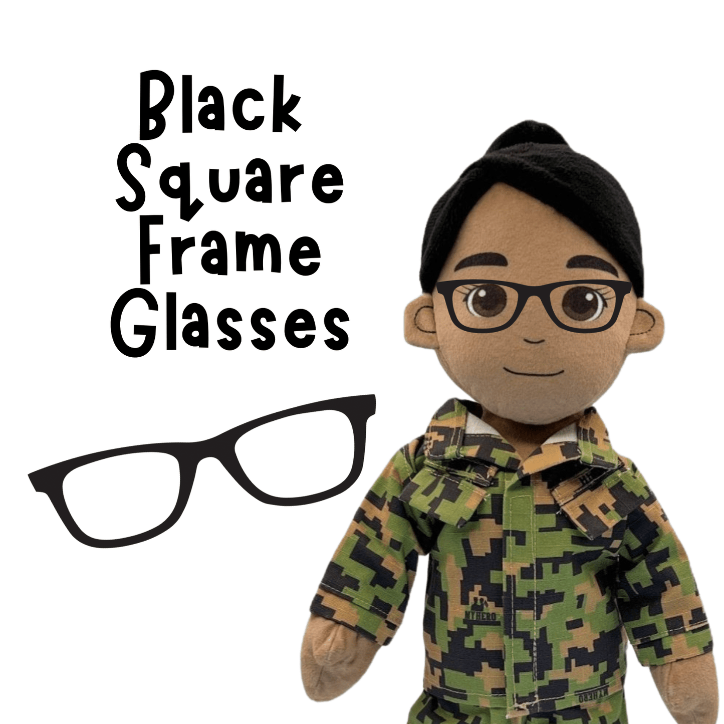 Custom Plush Doll - Add Mustache, Freckles, Glasses, and More | DIY Friendly