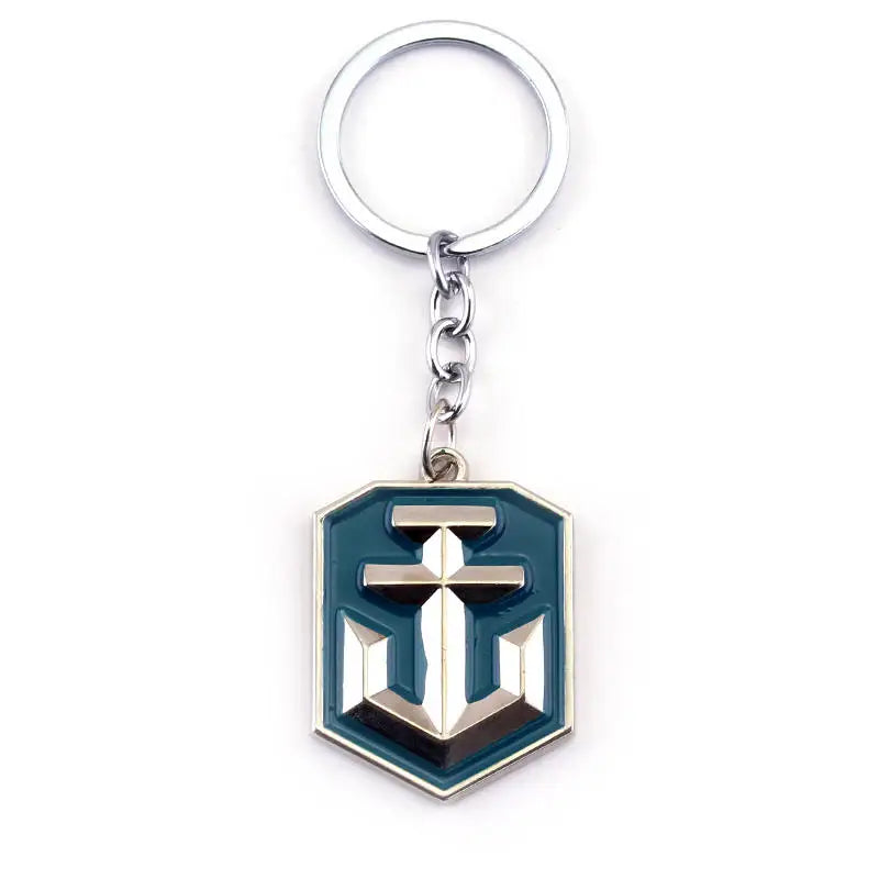 dongsheng World of Tanks WOT Hot Game 3Colors Metal Tank Key Ring Keychain Pendant Gift -50