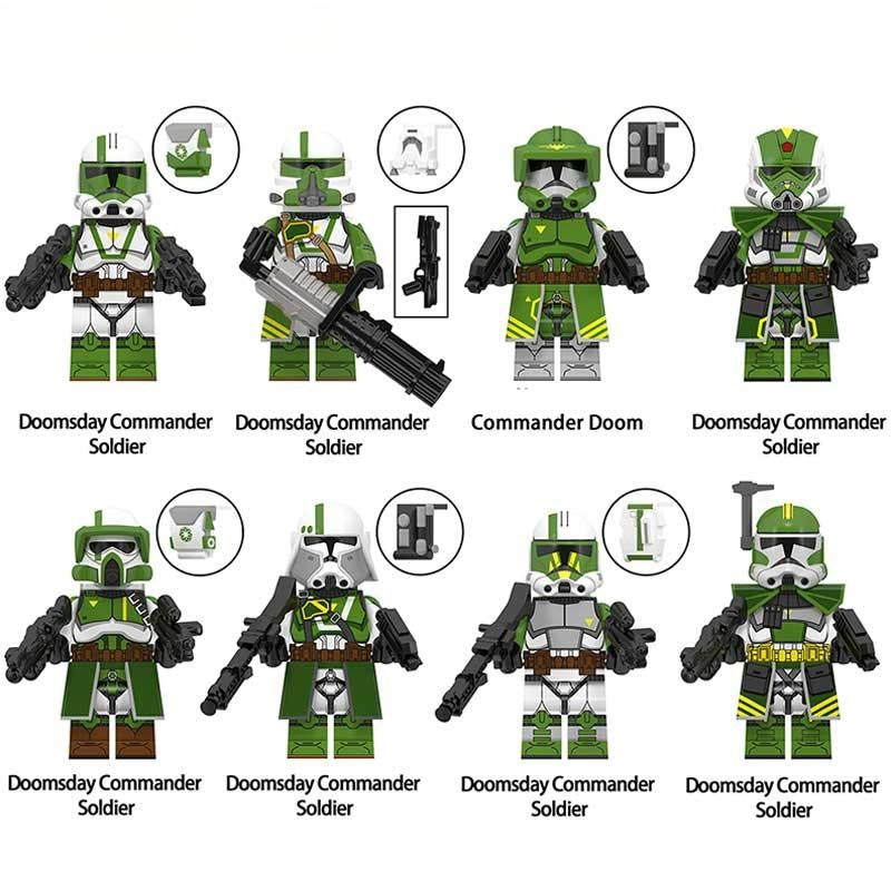 Doom's Unit Doomsday Quad Clone troopers Set of 8 | Lego Minifigures Custom Toys