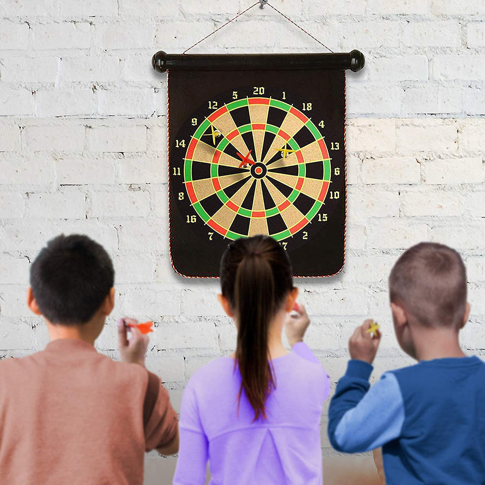 Double Sided Magnetic Dart Board Indoor Outdoor Games for Kids and Adults