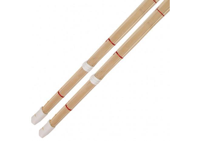 Double Training Bamboo Shinai Sword Set Sheath Combo