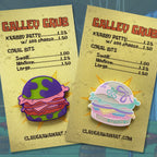 Hamburger Patty Blind Bag 1.25 enamel pin