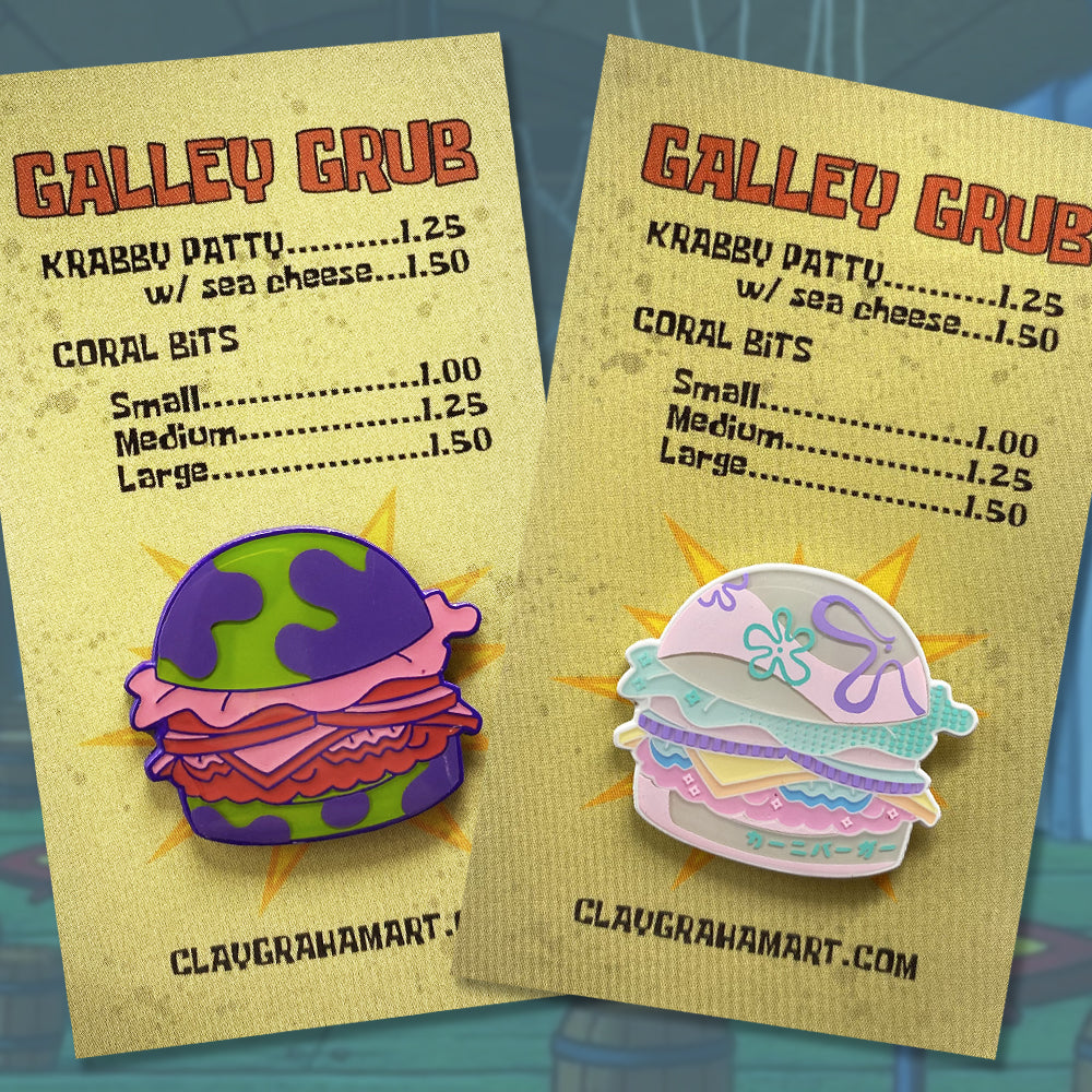 Hamburger Patty Blind Bag 1.25 enamel pin