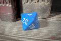 Speckled Water 8-Sided Doubling Cube | 1-128 Backgammon Type Novelty Dice - 