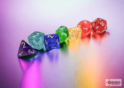 Prism Translucent GM & Beginner Player Polyhedral 7-Die Set - 