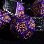 Giant Fighter Pearl Dice (7) with Gold Numbers JUMBO Dice Set (Available in Several Colors) - White w/Gold