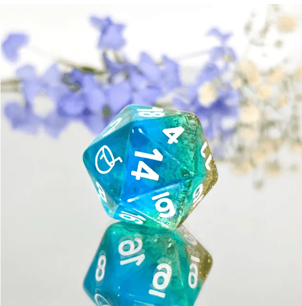 Coconut Themed Dice | 7-Dice Resin Dice Set Polyhederal Dice Set - 