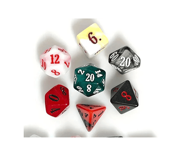 Random Blend | 7-Dice Acrylic Dice Set DND Dice Mystery - 