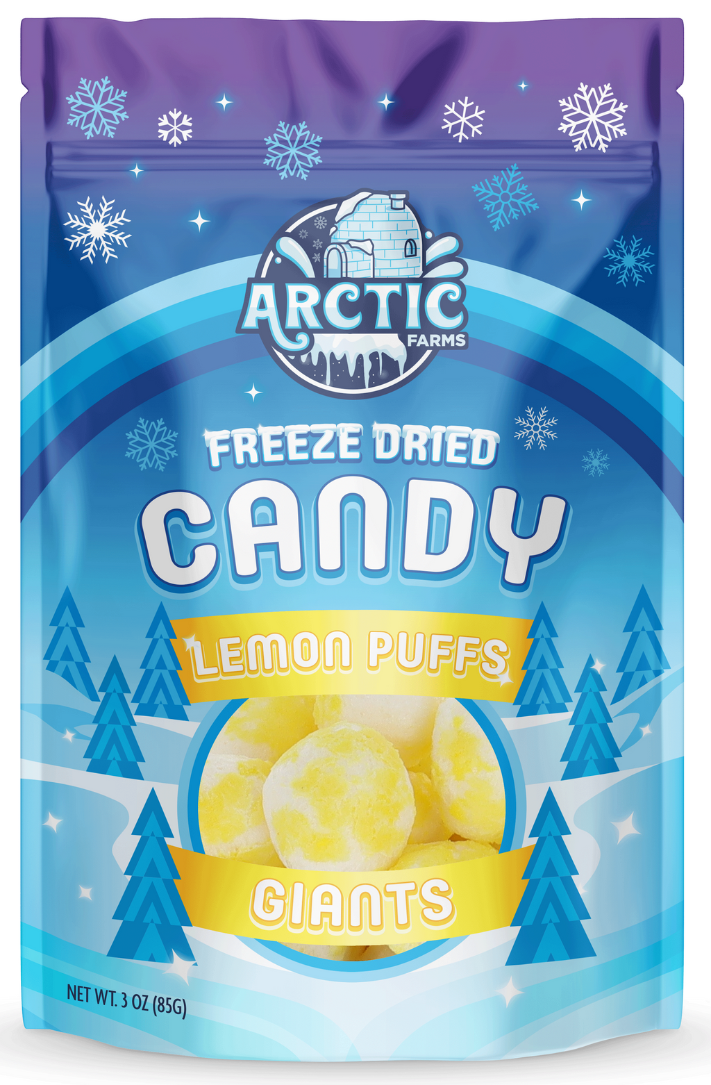Freeze Dried Lemon Puffs Candies