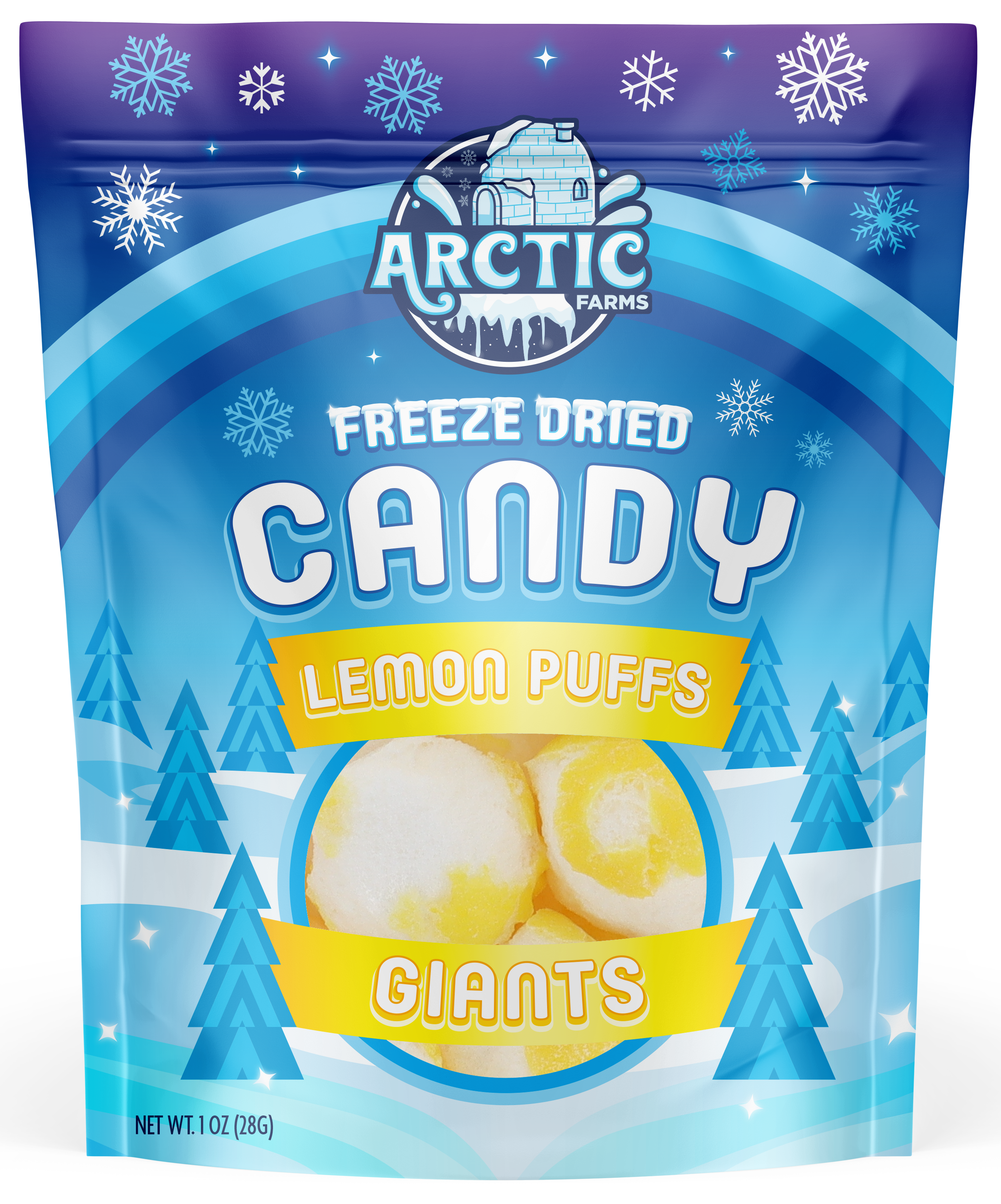 Freeze Dried Lemon Puffs Candies