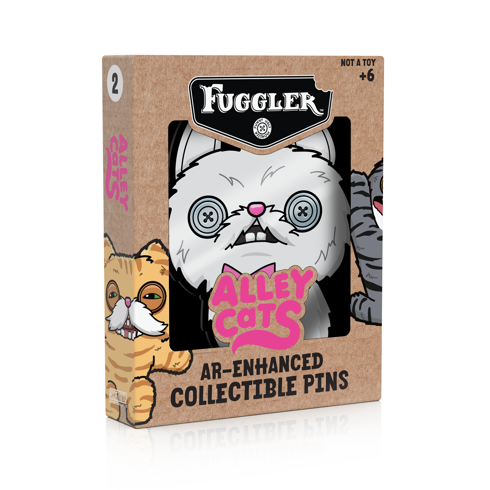 Fuggler - Alley Cats Cheezee (Cream) AR Pin