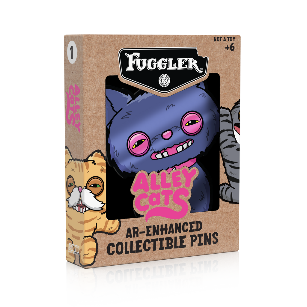 Fuggler - Alley Cats Cheezee (Blue) AR Pin