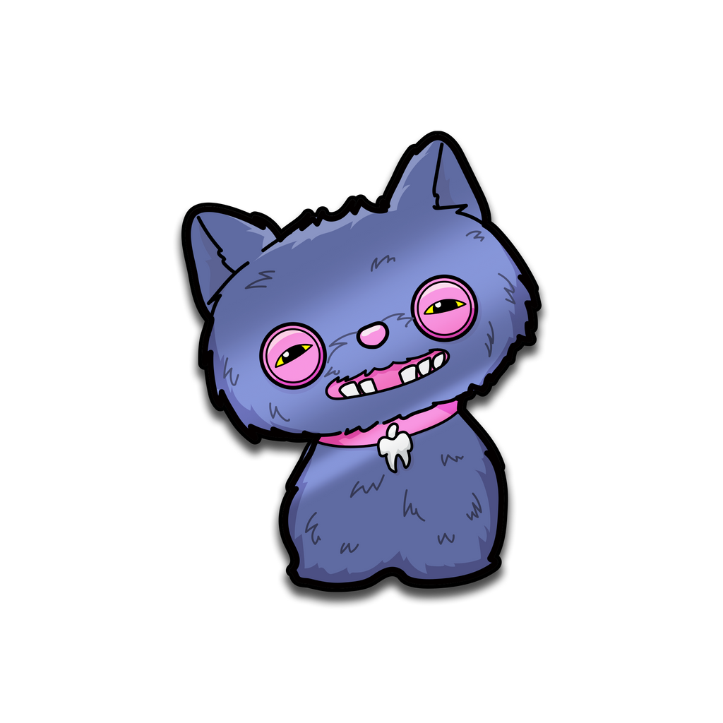 Fuggler - Alley Cats Cheezee (Blue) AR Pin