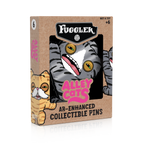 Fuggler - Alley Cats Wide-Eyed Cat AR Pin