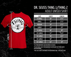 Dr Seuss Thing 2 Adult Short Sleeves Red T-Shirt