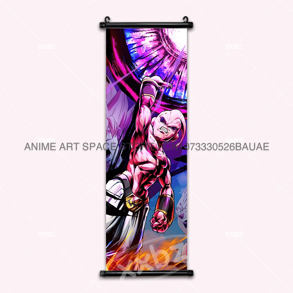 Dragon Ball DAIMA Hanging Painting Raditz Home Decoration Son Goku Wall Art Super Saiyan 4 Gogeta Scroll Picture Dabura Poster