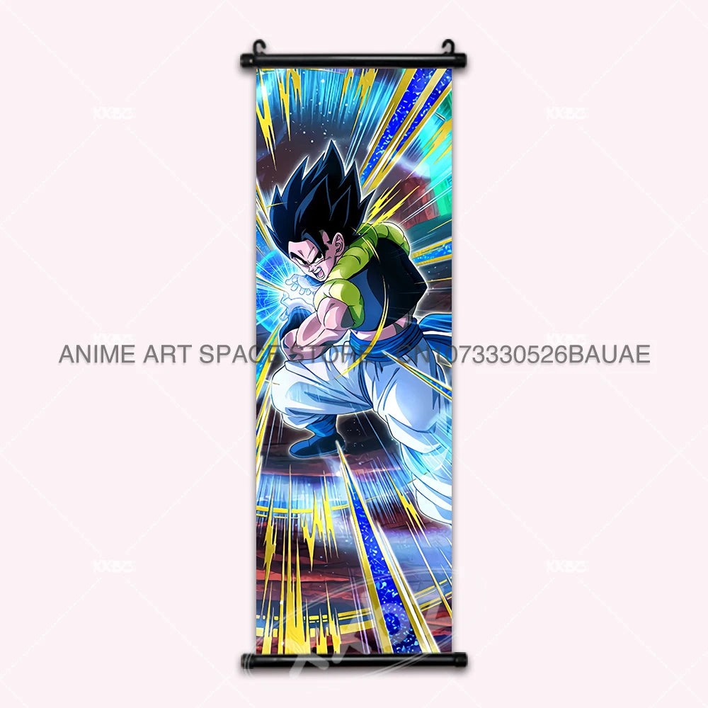 Dragon Ball DAIMA Hanging Painting Raditz Home Decoration Son Goku Wall Art Super Saiyan 4 Gogeta Scroll Picture Dabura Poster