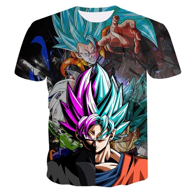 Dragon Ball DBZ Bulma Super Saiyan Vegeta 3d print Kids Goku T shirt  Japan Anime Tshirts