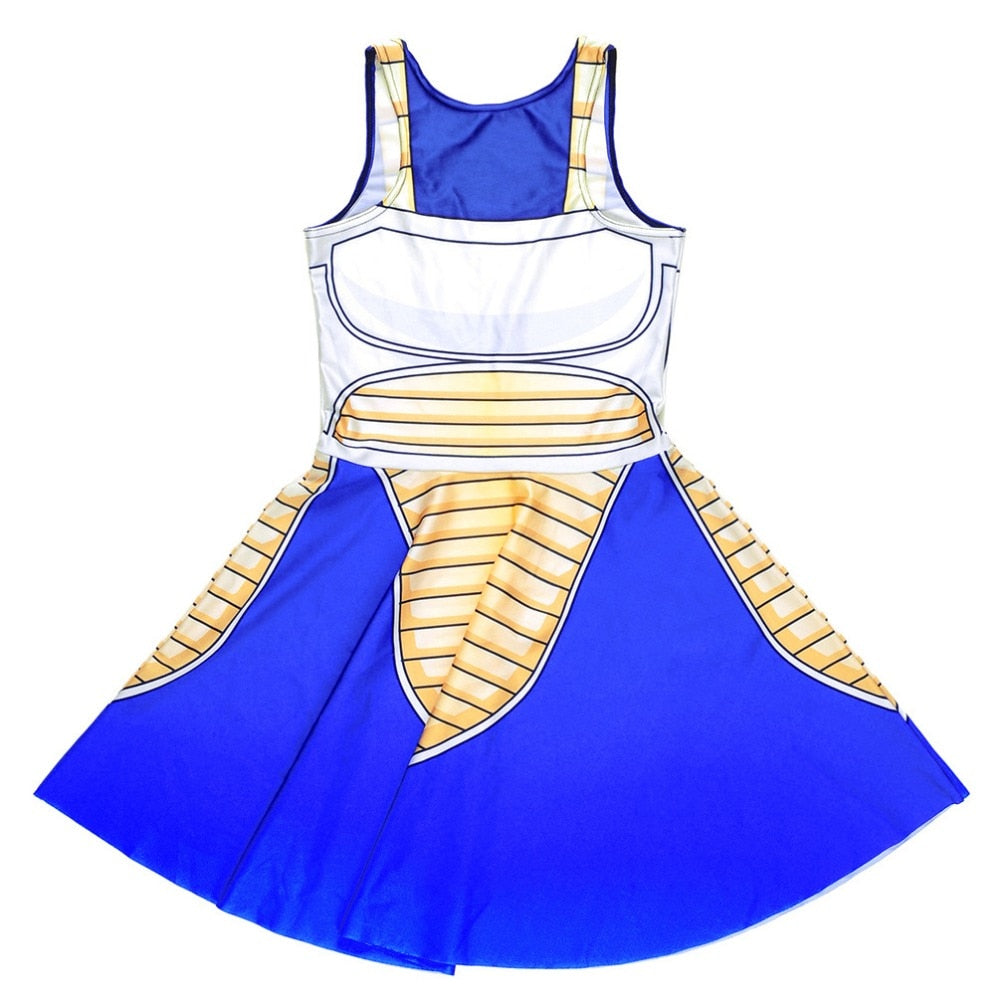 Dragon Ball Vegtea Dress Slim Mini Dresses