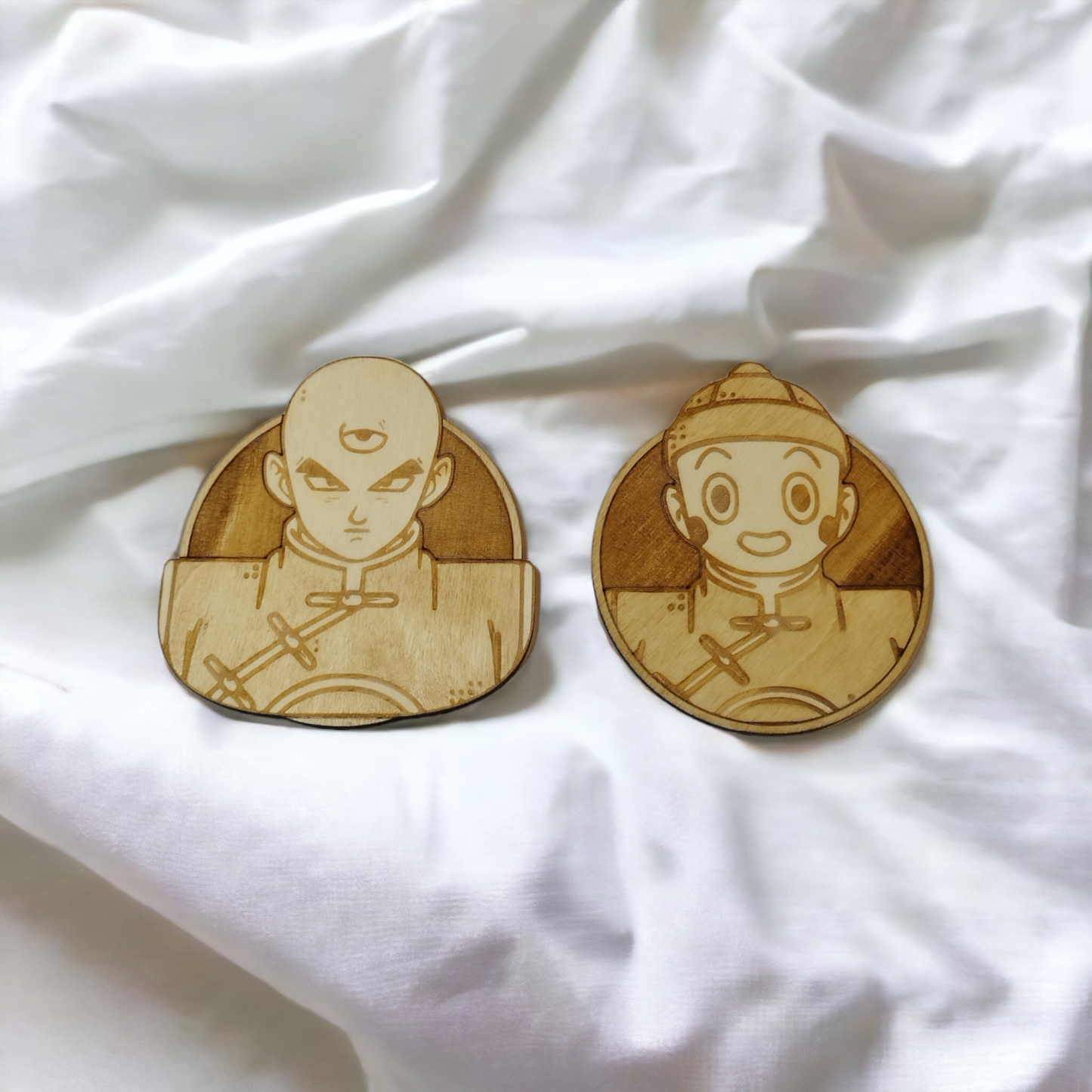 Dragon Ball Wooden Coasters - Handmade Gift - Housewarming - Wood Kitchenware