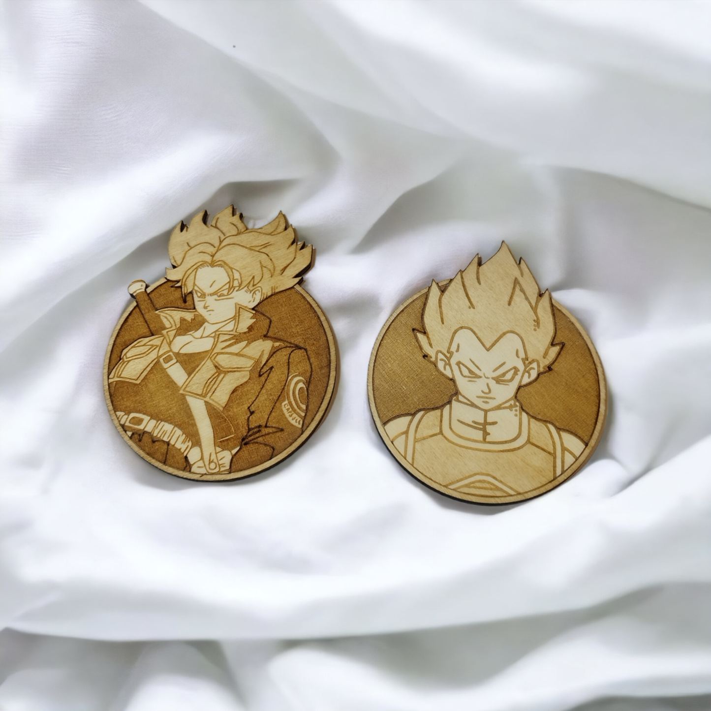 Dragon Ball Wooden Coasters - Handmade Gift - Housewarming - Wood Kitchenware