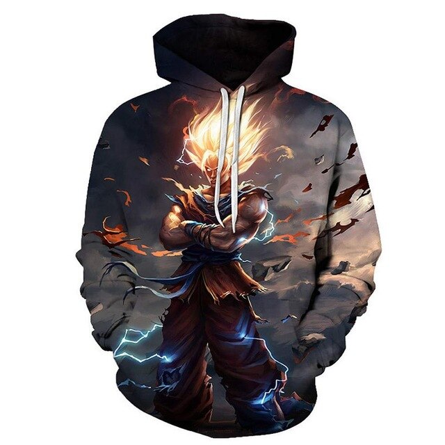 Dragon Ball Z Goku 3D Hoodies Anime Hoodie Unisex 3D Print Fashion Streetwear Hip Hop Punk Hoodies Harajuku Hooded Plus Size